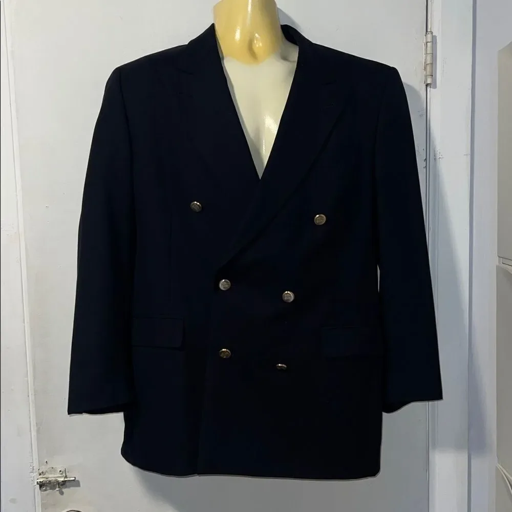 BURBERRY Black Wool Blazer-41R